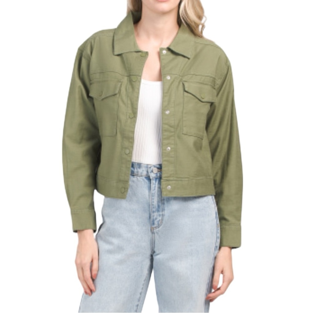 Lucky Brand NWT Women’s Army Green Utility‎ Jacket   Sz S